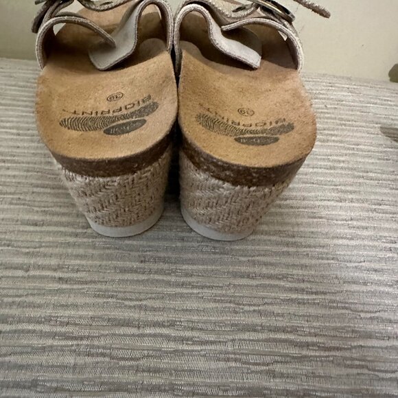 VTG Wedge Heels Beige DR SCHOLLS Bioprintt Sandle - Picture 3 of 3